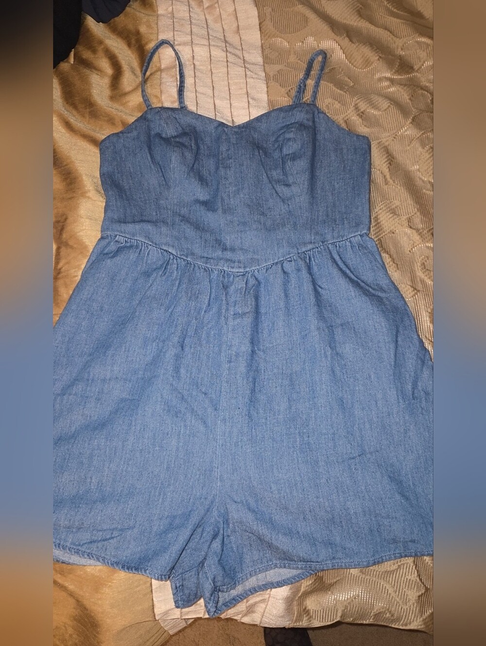 Denim Romper